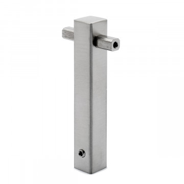 Mini-Rail steun Adwine middensteun voor koker 8 x 8 mm zamak RVS look