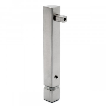 Mini-Rail steun Adwine eindsteun voor koker 8 x 8 mm zamak RVS look