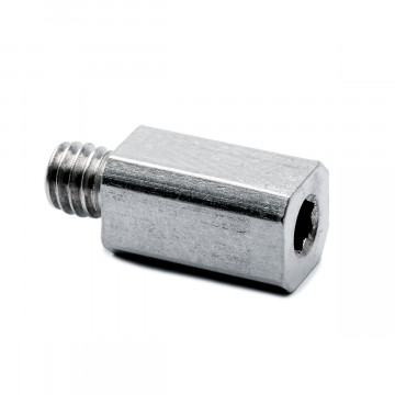 Adapter voor vierkant buis Marcela M4 voor koker 8 x 8 mm zamak onbewerkt
