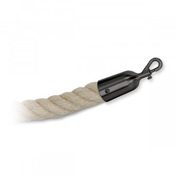 Hennep koord Syrinx 1500 mm zamak zwart