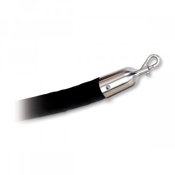Koord met velours Elsebeth 1500 mm RVS-304 mat geslepen