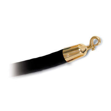 Koord met velours Elsebeth 1500 mm zamak messing