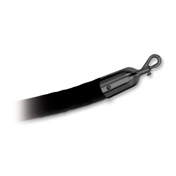Koord met velours Elsebeth 1500 mm zamak zwart