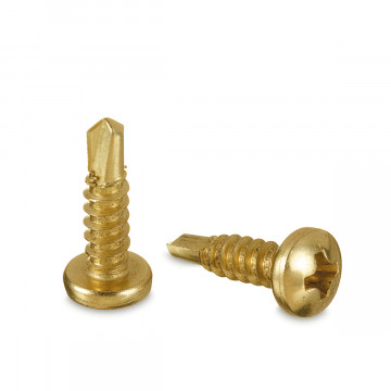 Zelfborende metaalschroef Karika 16 mm zamak messing