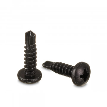 Zelfborende metaalschroef Karika 16 mm zamak zwart