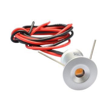 Mini LED Downlight (6 stuks) Lita LED mini downlight, 1W, 3V, Ã˜ 20mmAluminium, zilvermat geanodiseerd aluminium