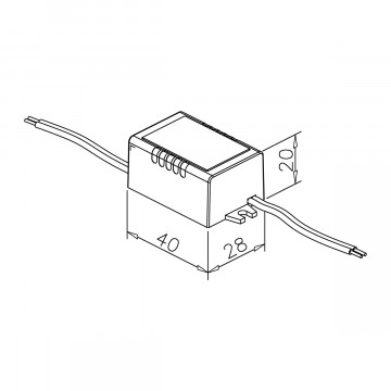 LED Transformator Mini Piera LED Transformator Mini, 3-20V / DC 350mA