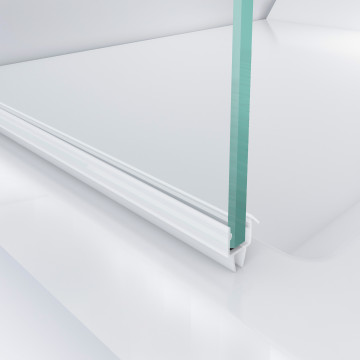 Afdichtingsprofiel voor glasdeur Vivica 8 - 10 mm PVC zwart