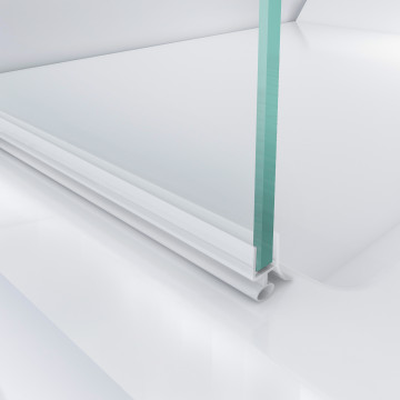 Afdichtingsprofiel voor glasdeur Allena 6-8 mm PVC transparant