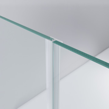 Afdichtingsprofiel met lip voor glasdeur Nadma 8 mm PVC transparant
