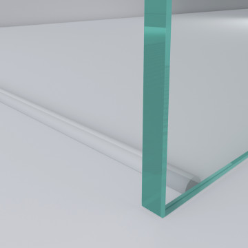 Dorpel profiel, zelfklevend Sani 5 mm acryl transparant