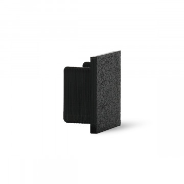 Eindkap voor U-profiel, 10 stuks Bruun 20 x 20 x 20 mm kunststof zwart