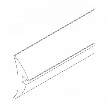 Afdichtingsprofiel Zamira 8 - 8,76 mm PVC zwart