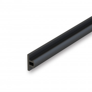 Afdichtingsprofiel Perzik 5,5 m PVC zwart