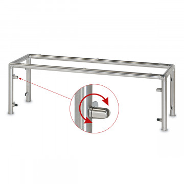 Uitgiftebuffet Gerda Ø 38,1 mm zamak RVS look