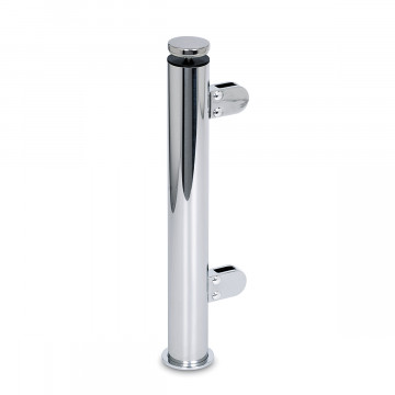 Staander Anneroos Ã˜ 25,4 mm linker staander voor 8 mm glas zamak chroom look