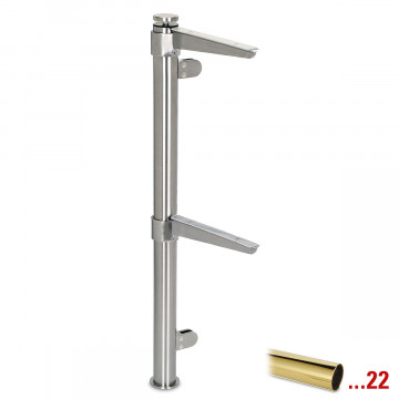 Staander Annelotte Ã˜ 38,1 mm linker staander zamak messing