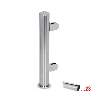Staander Alberte Ã˜ 25,4 mm linker staander zamak chroom look