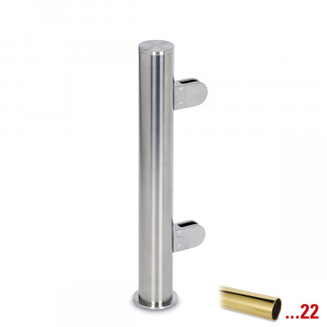 Staander Alberte Ø 25,4 mm midden staander zamak messing