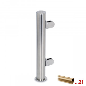 Staander Alberte Ã˜ 38,1 mm 45Â° hoekstaander zamak messing mat