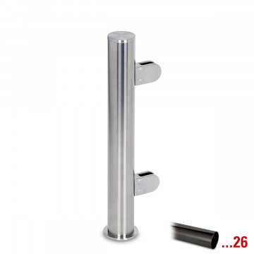 Staander Alberte Ã˜ 38,1 mm 45Â° hoekstaander zamak zwart