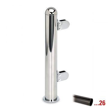 Staander Leann Ø 38,1 mm linker staander zamak zwart