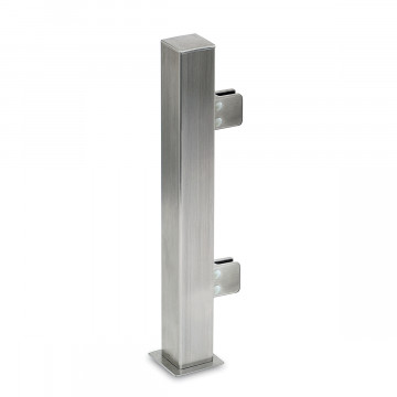 Staander Arjeta 20 x 20 mm 90° hoekstaander RVS-304 zwart