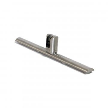 Mobiele baliescherm basis Toos 1000 x 750 mm incl. glas RVS-304 mat geslepen
