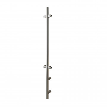 Mobiele balieschermpaal Xana midden staander RVS-304 messing