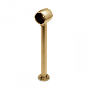 Voetsteun Minouka voor buis Ø 25,4 mm RVS-304 messing mat