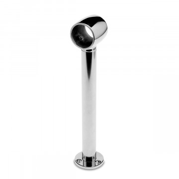 Voetsteun Meg voor buis Ã˜ 25,4 mm zamak chroom look