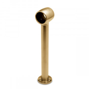 Voetsteun Meg voor buis Ã˜ 38,1 mm zamak messing mat