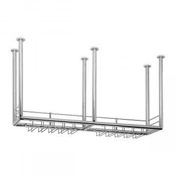 Flessenrek Ariella Ø 38,1 mm linker steun zamak RVS look