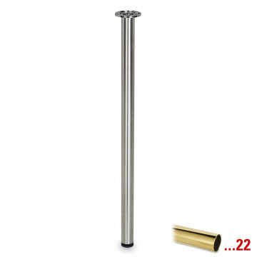 Tafelpoot Derdriu 720 mm zamak messing