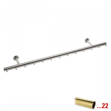 Kapstok Fabienne 750 mm zamak messing