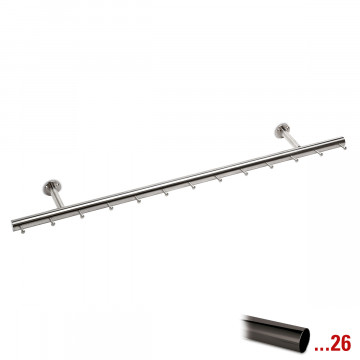 Kapstok Fabienne 1250 mm zamak zwart