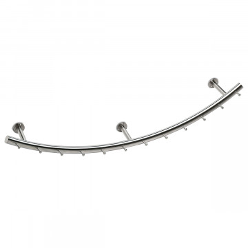 Kapstok Abelina 750 mm zamak RVS look