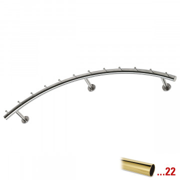 Kapstok Sharmilah 750 mm zamak messing