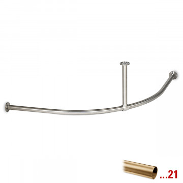 Kapstok Merissa Ã˜ 25,4 mm zamak messing mat