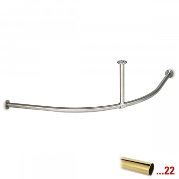 Kapstok Merissa Ã˜ 25,4 mm zamak messing