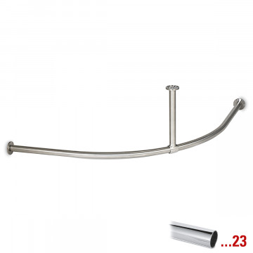 Kapstok Merissa Ø 25,4 mm zamak chroom look