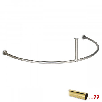 Kapstok Godiva Ã˜ 25,4 mm zamak messing