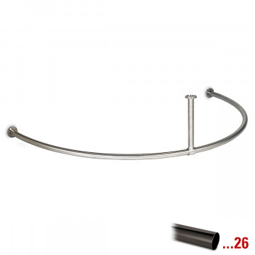 Kapstok Godiva Ã˜ 25,4 mm zamak zwart