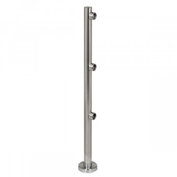 Geleidingssysteem Rone midden staander RVS-304 mat geslepen