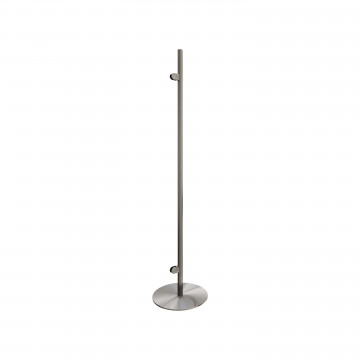 Scheidingswand staander met ronde basis Calinda linker staander RVS-304 mat geslepen