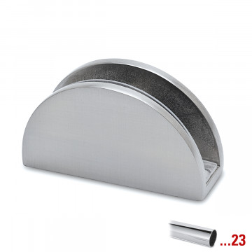 Glasplaatdrager Kora voor glasdikte 6-8 mm zamak chroom look