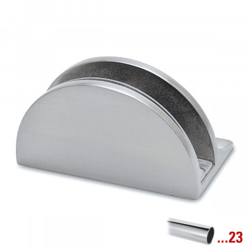 Glasplaatdrager Grete voor glasdikte 6-8 mm zamak chroom look