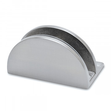 Glasplaatdrager Grete voor glasdikte 10-15 mm zamak RVS look