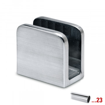 Glasplaatdrager Franca voor glasdikte 6-10 mm zamak chroom look