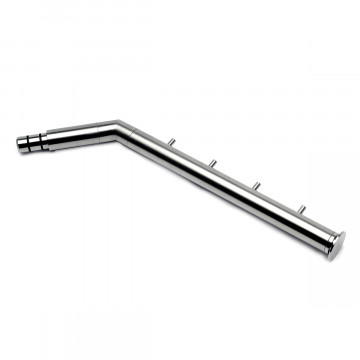 Console, schuin, voor kledinghangers Majken Ø 25,4 mm 350 mm RVS-304 mat geslepen